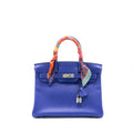 HERMES BIRKIN 30 TAURILLON NOVILLO BLUE SAPHIR SHW