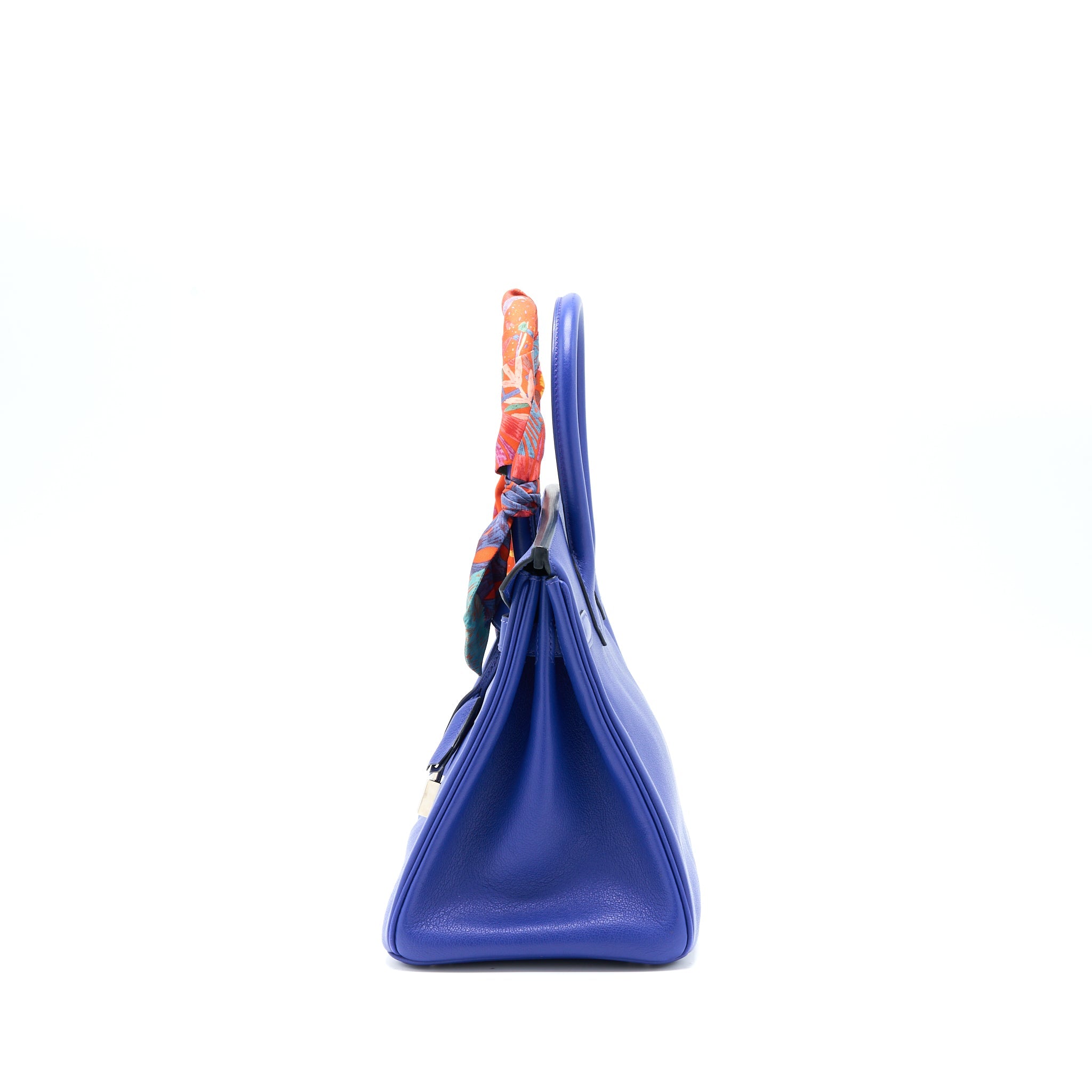 HERMES BIRKIN 30 TAURILLON NOVILLO BLUE SAPHIR SHW