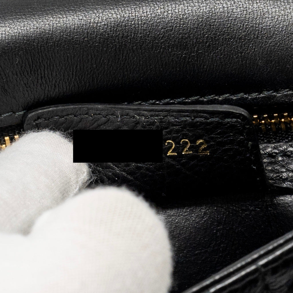 DIOR SMALL CARO BAG CALFSKIN BLACK GHW