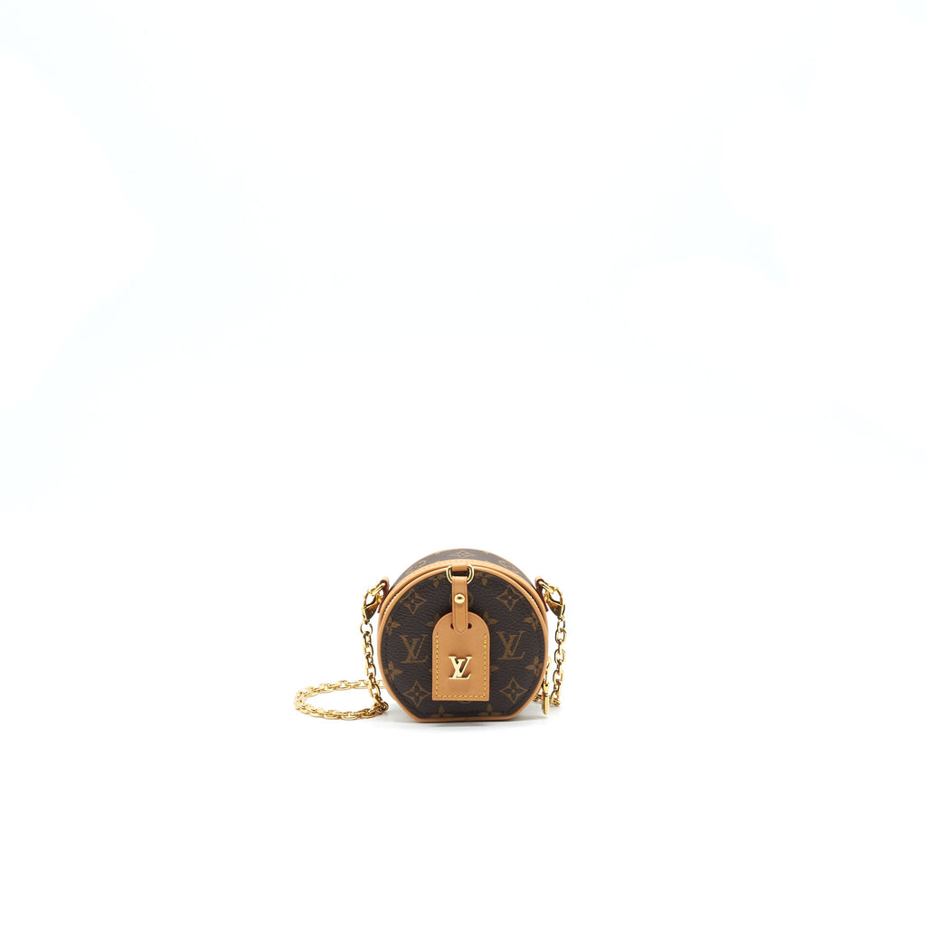 LOUIS VUITTON PETITE BOITE CHAPEAU NECKLACE MONOGRAM CANVAS