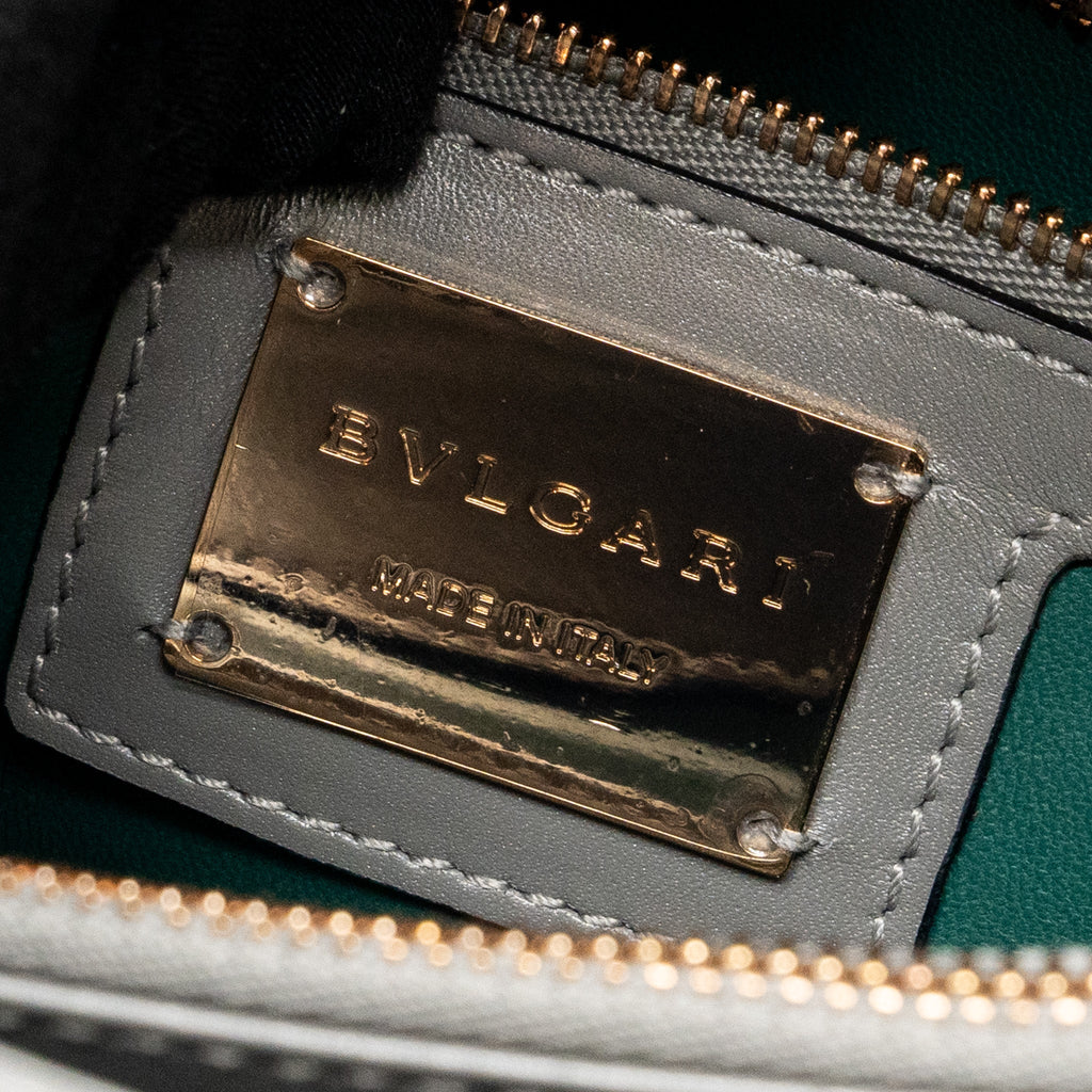 BVLGARI SERPENTI FOREVER LEATHER/CRYSTAL GALUCHAR GREY GHW