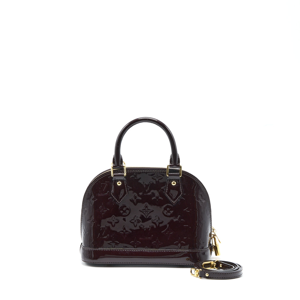 LOUIS VUITTON ALMA BB MONOGRAM PATENT AMATANTE GHW
