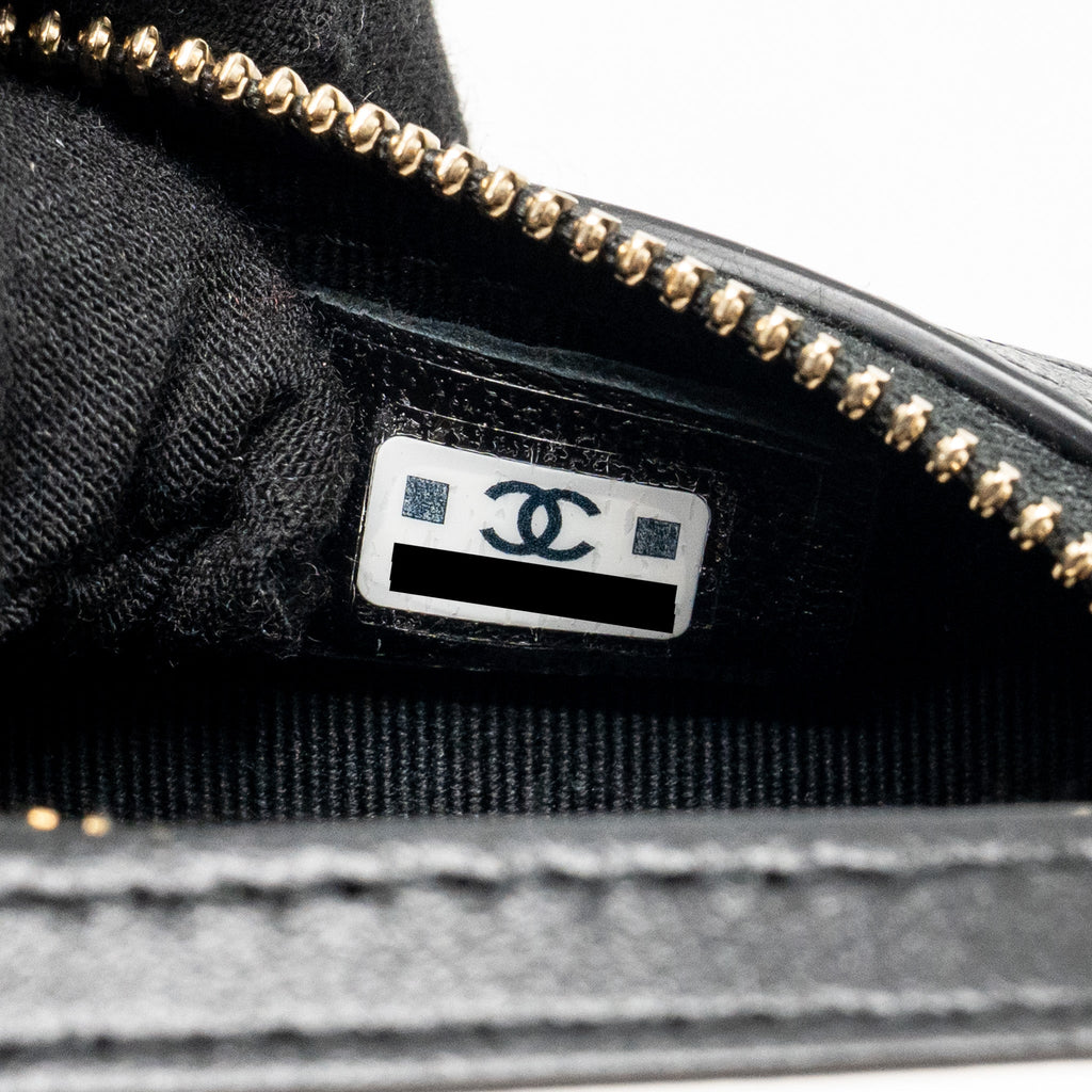 CHANEL 25P QUILTED BOWLING BAG LAMBSKIN BLACK LGHW (MICROCHIP)