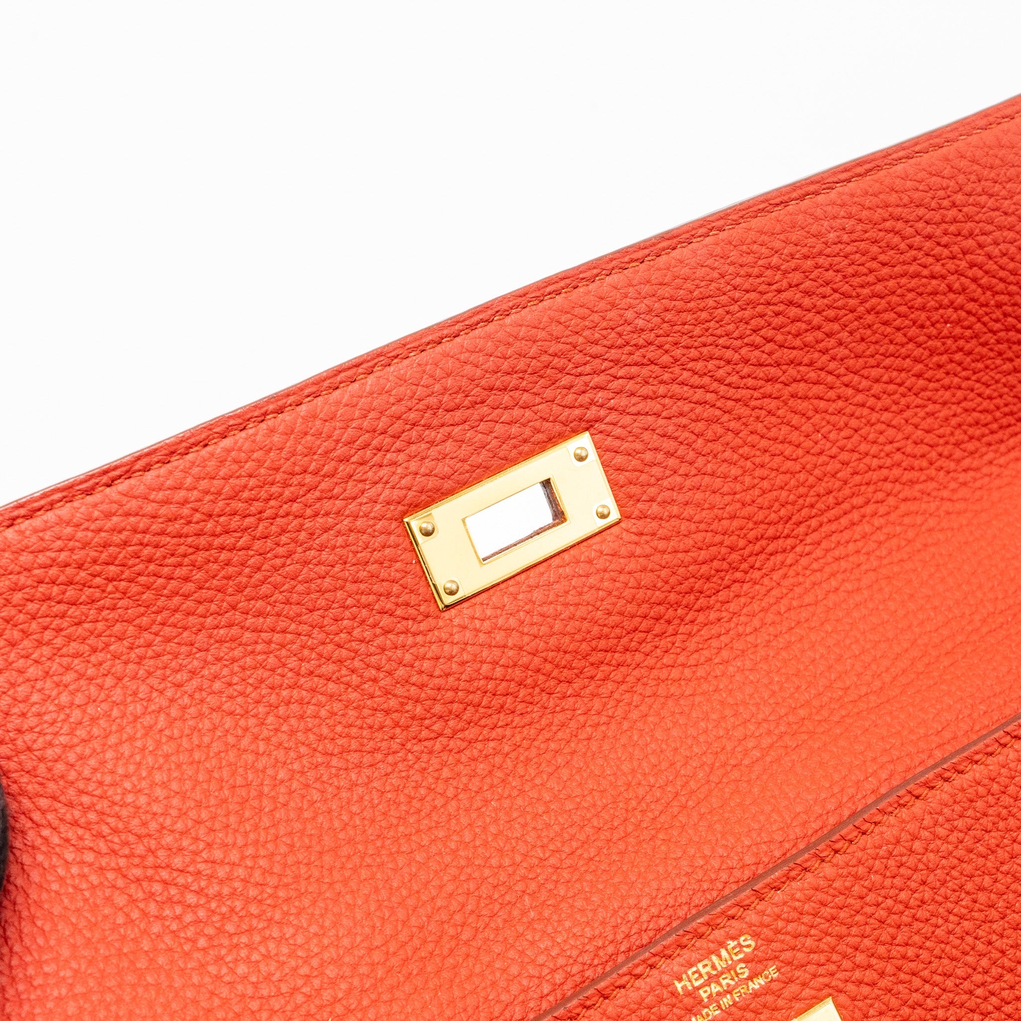 HERMES KELLY 32 TOGO 5E VERMILLION GHW