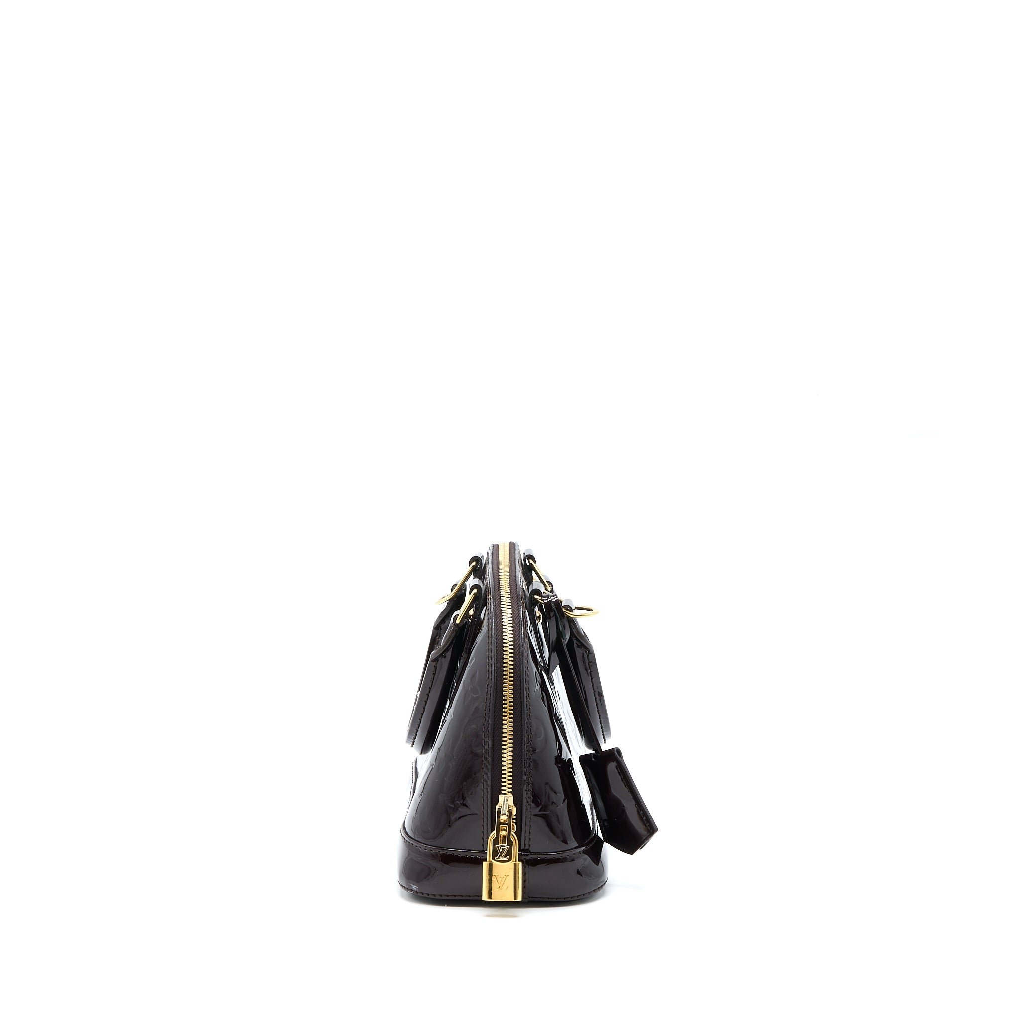 LOUIS VUITTON ALMA BB MONOGRAM PATENT AMATANTE GHW