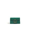GUCCI DIONYSUS LEATHER SUPER MINI BAG GREEN