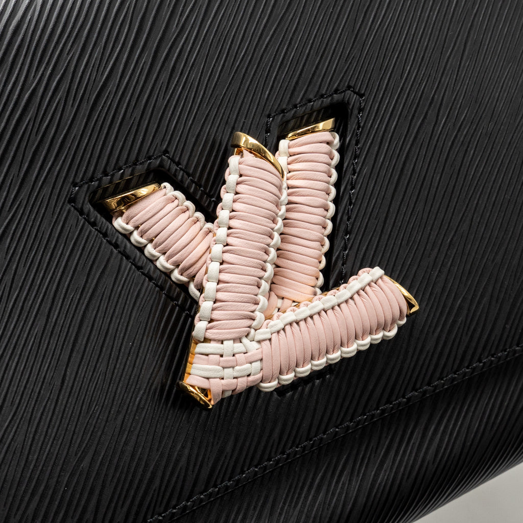 LOUIS VUITTON TWIST MM EPI BLACK/PINK GHW