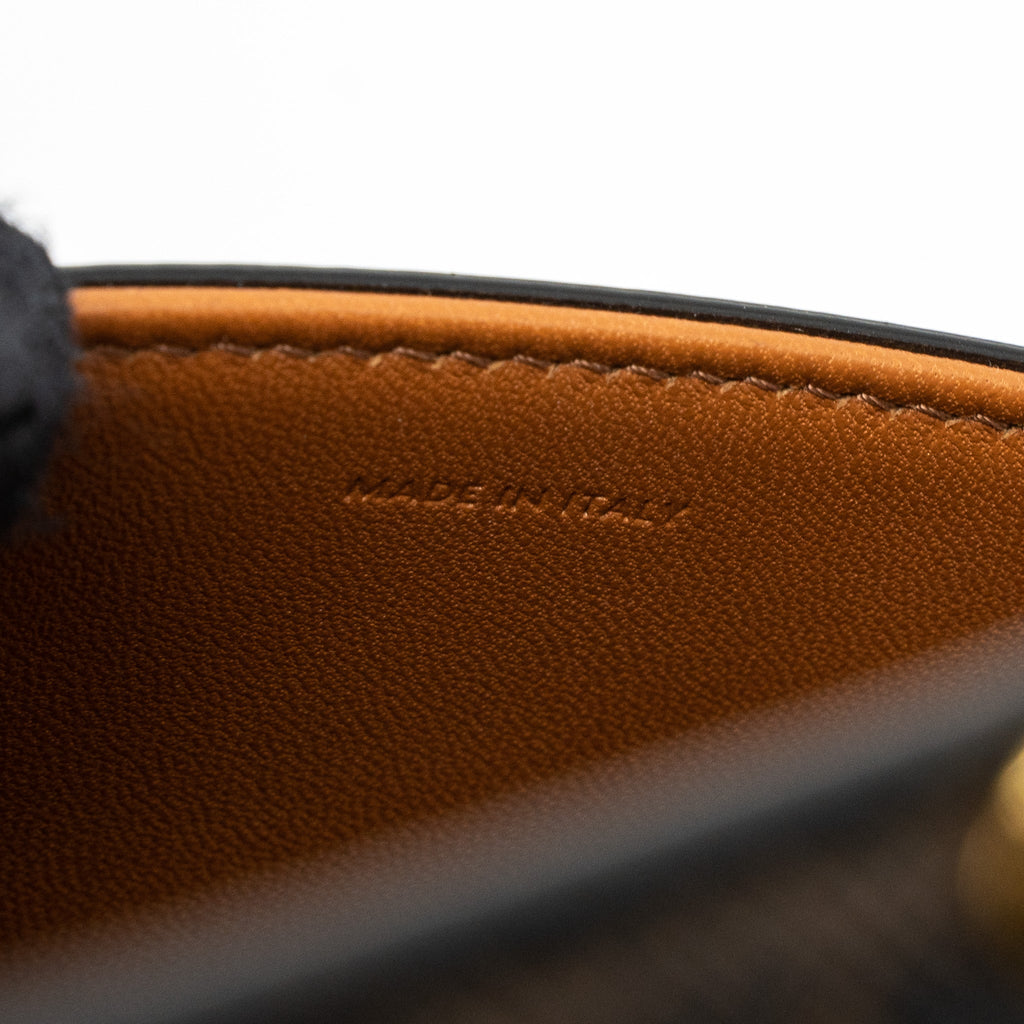 CELINE TRIOMPHE SHOUDLER BAG TRIOMPHE CANVAS/CALFSKIN TAN GHW