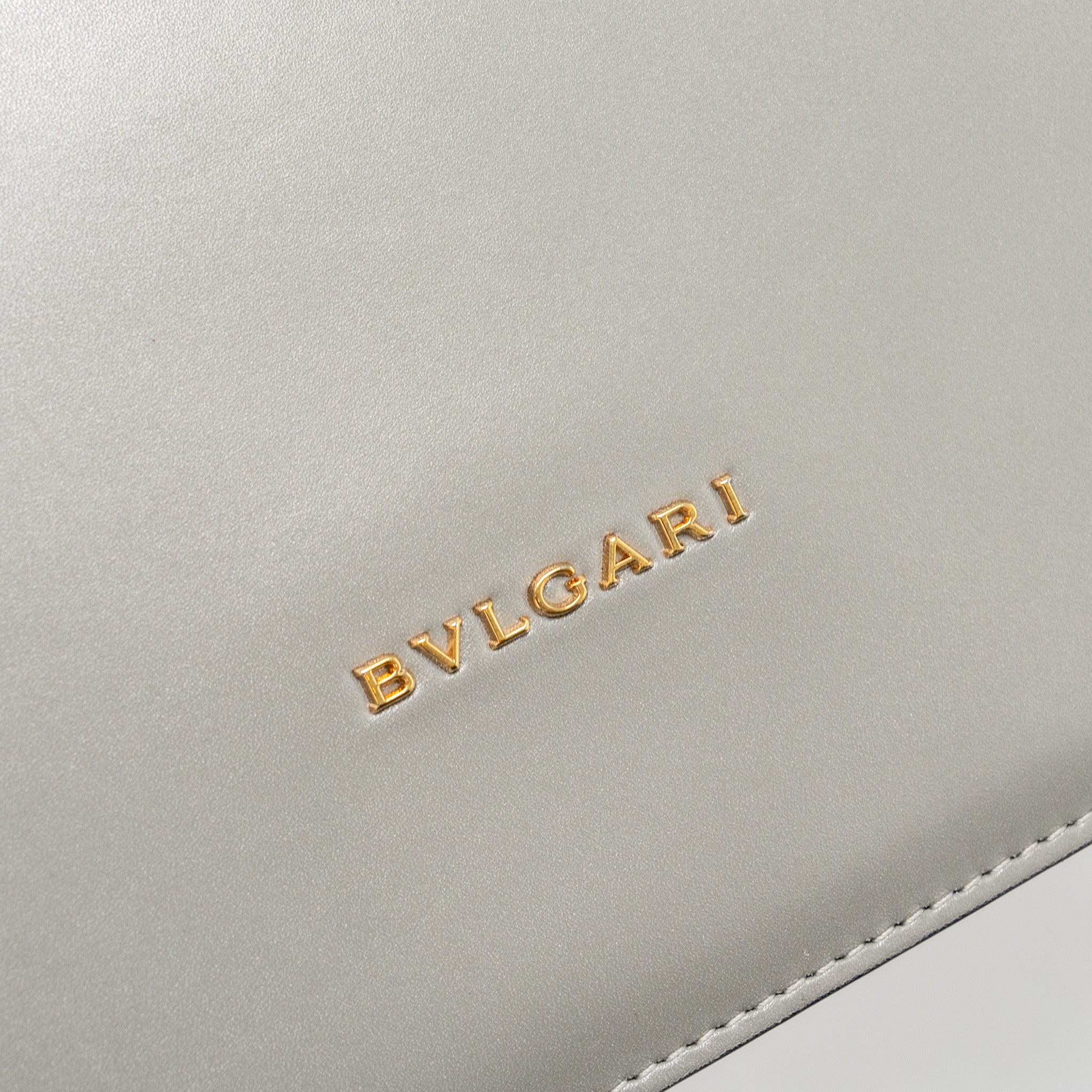 BVLGARI SERPENTI FOREVER LEATHER/CRYSTAL GALUCHAR GREY GHW