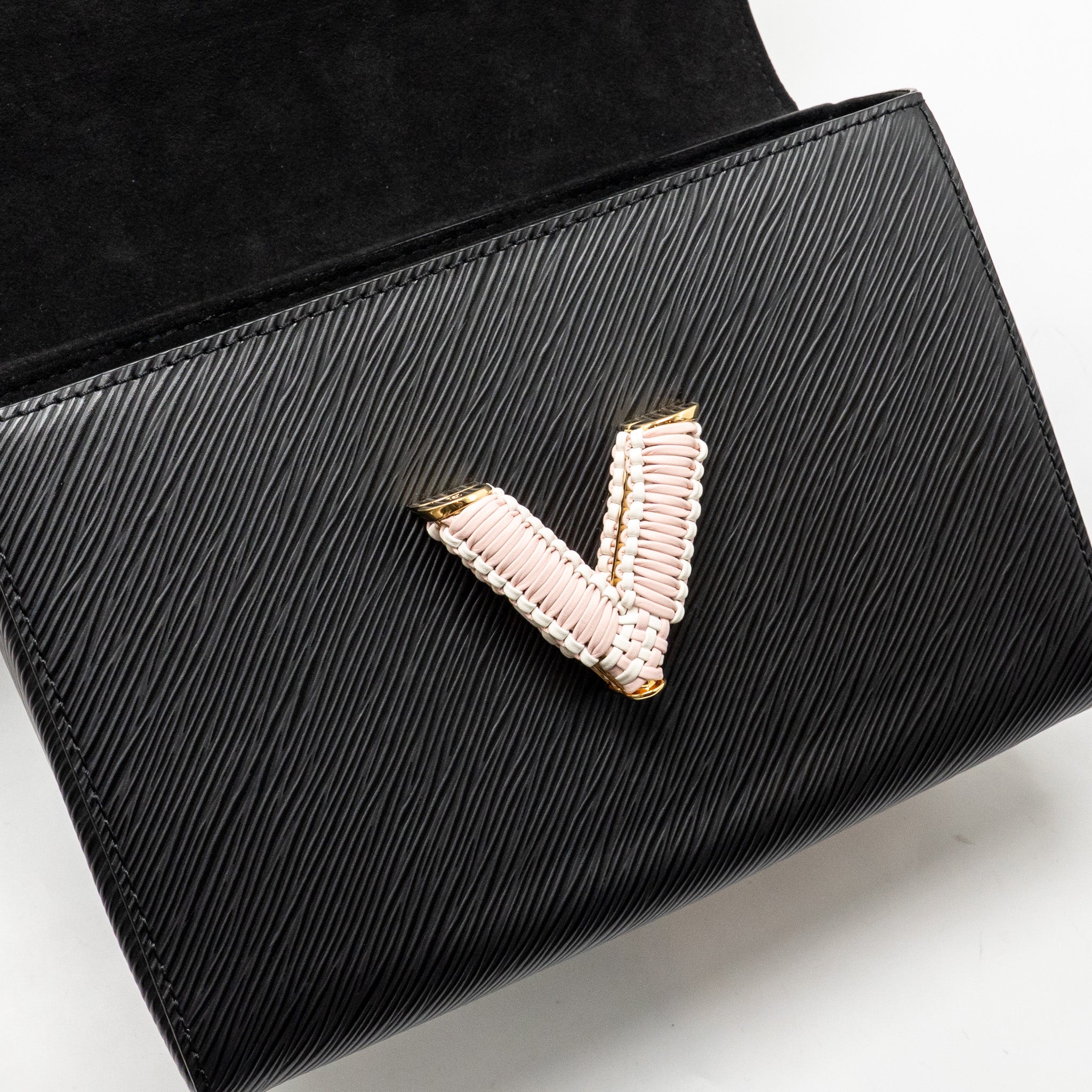 LOUIS VUITTON TWIST MM EPI BLACK/PINK GHW