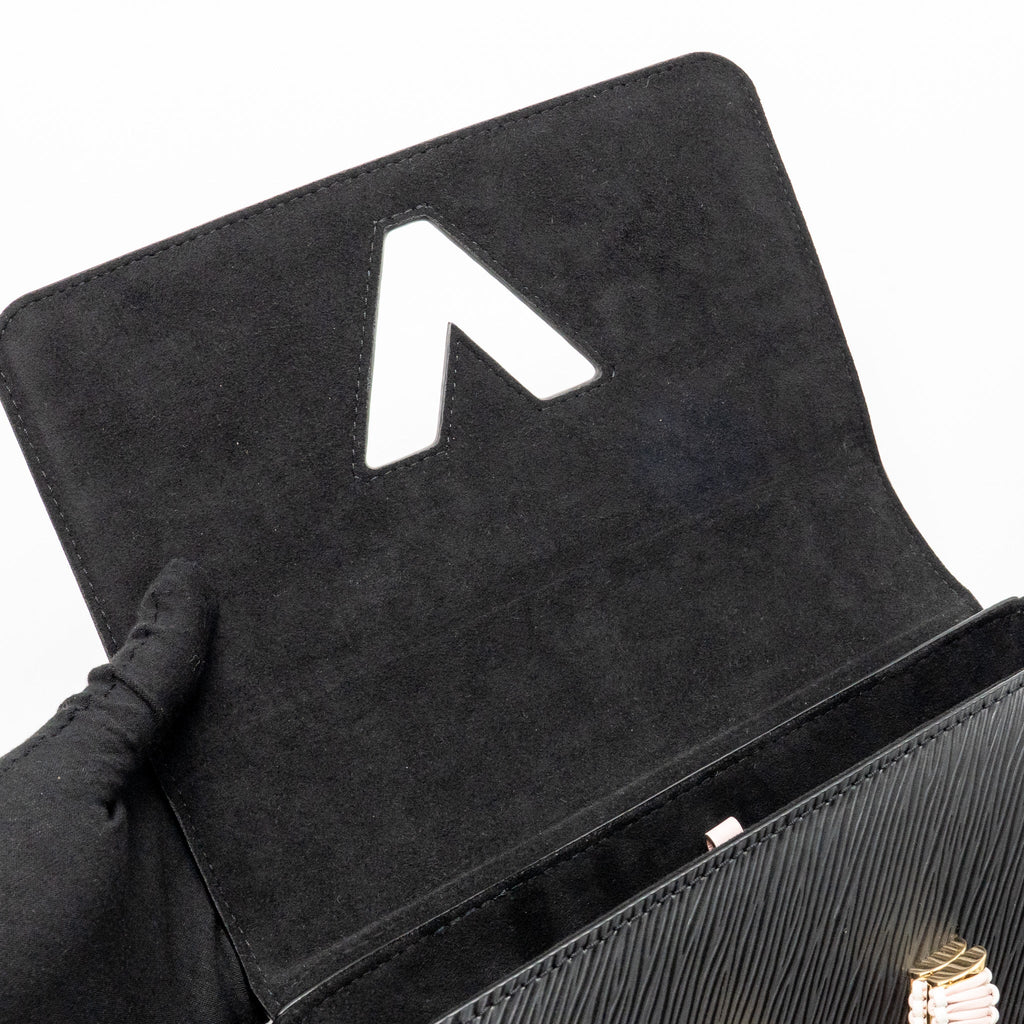 LOUIS VUITTON TWIST MM EPI BLACK/PINK GHW
