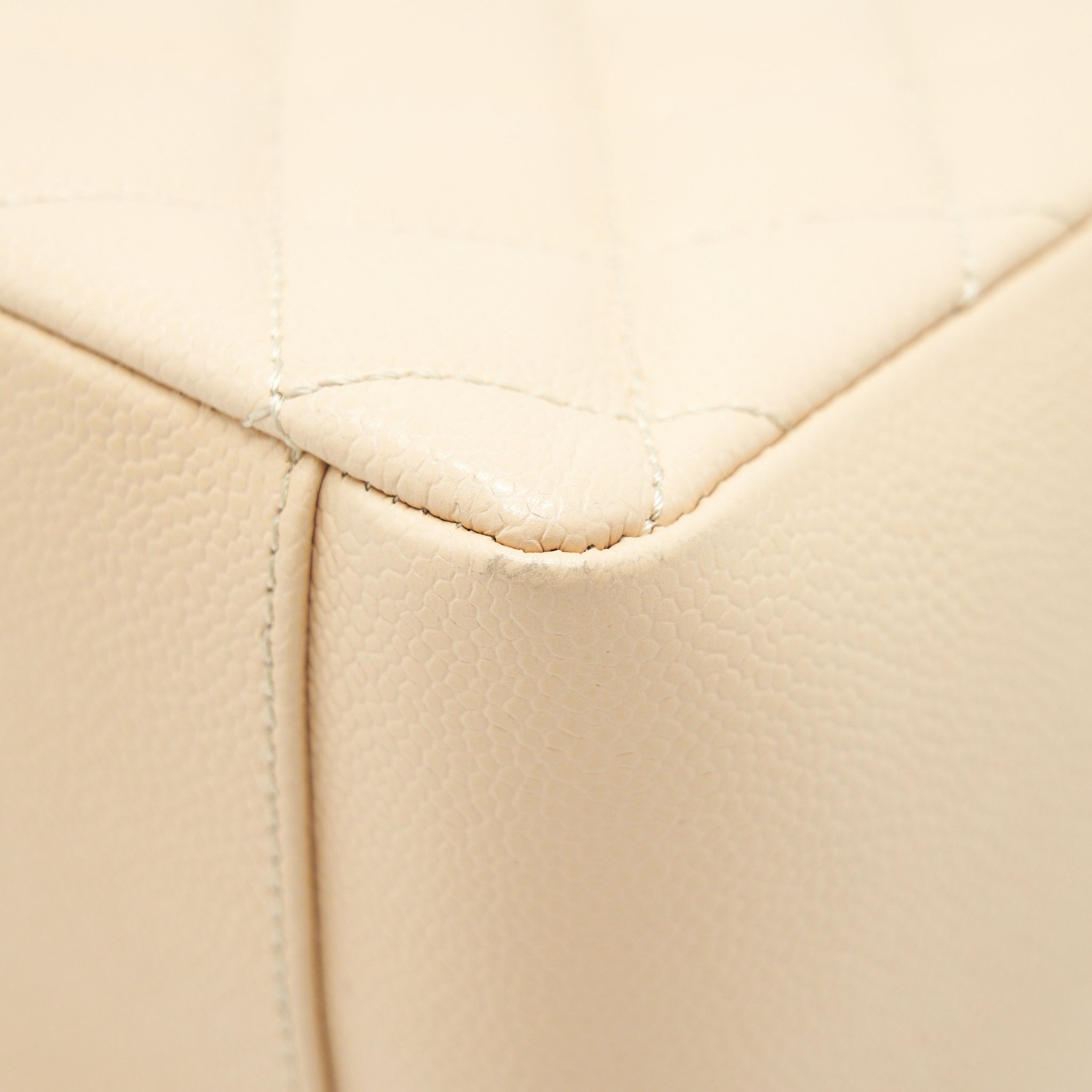 CHANEL GRAND SHOPPING TOTE BAG CAVIAR BEIGE GHW SERIAL 16