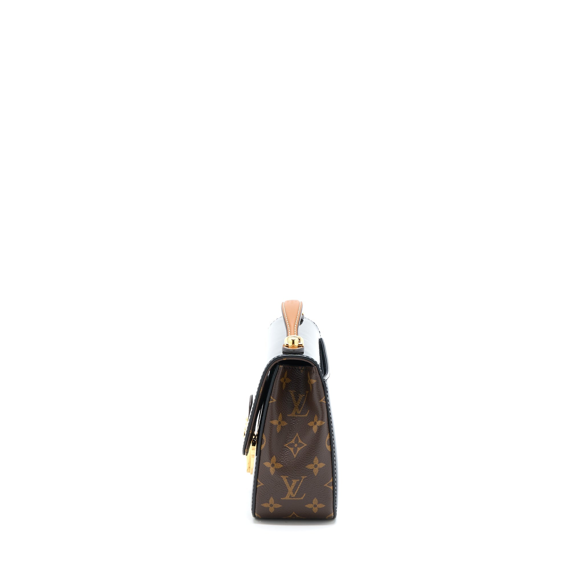 LOUIS VUITTON CHERRYWOOD BB PATENT/MONOGRAM CANVAS BLACK GHW