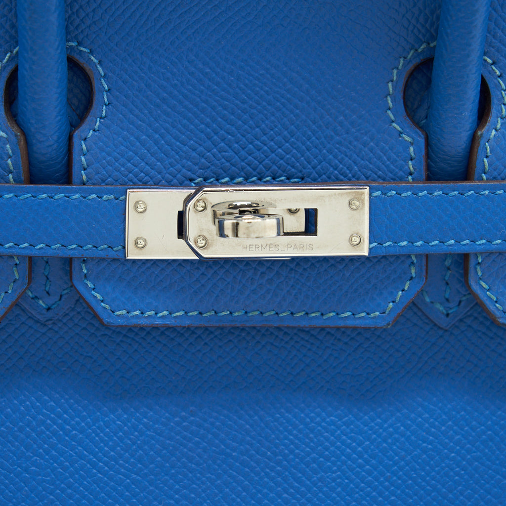 HERMES BIRKIN 25 EPSOM MYKONOS SHW