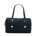 GUCCI BOSTON BAG GG SUPREME FABRIC BLACK SHW