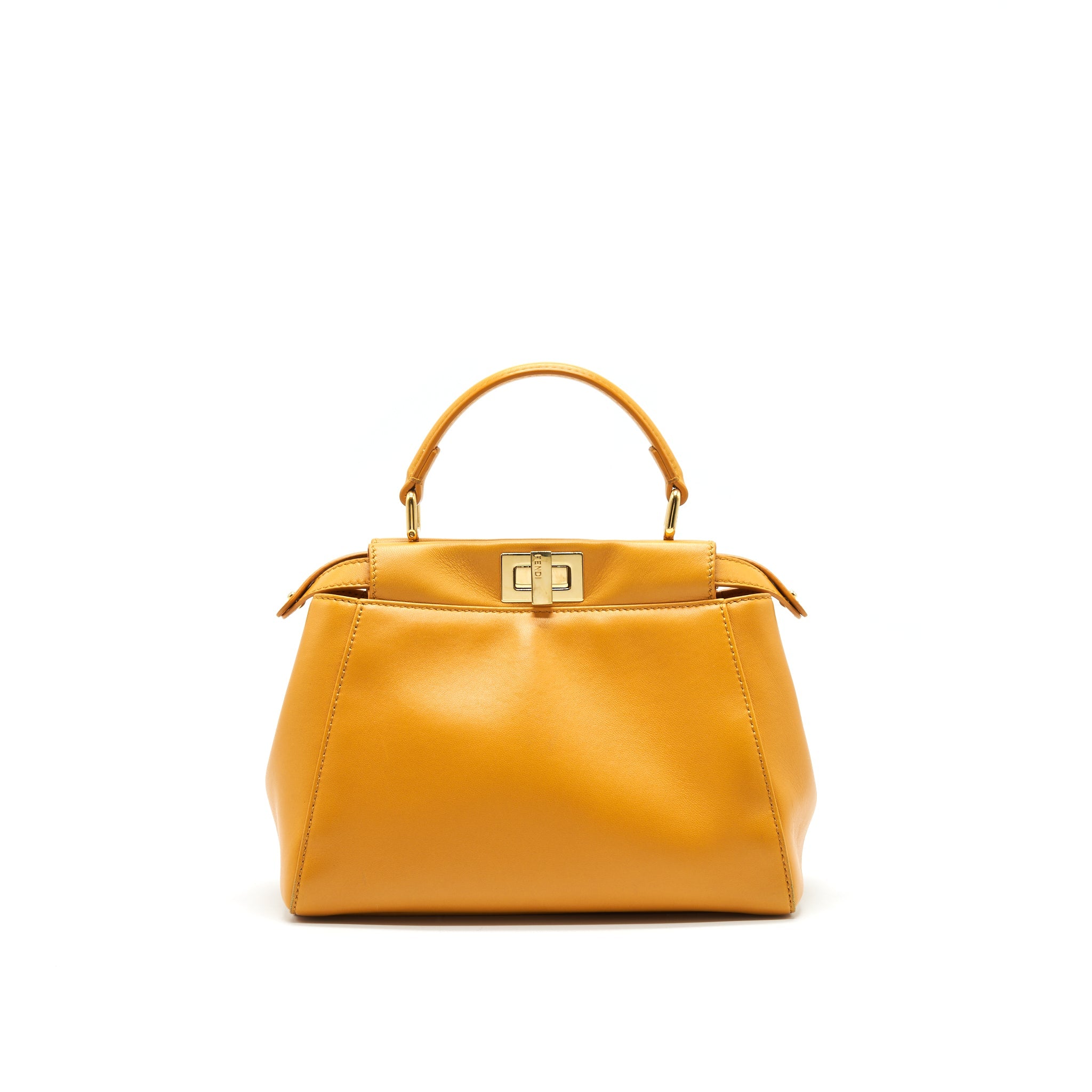 FENDI MINI PEEKABOO APRICOT GHW