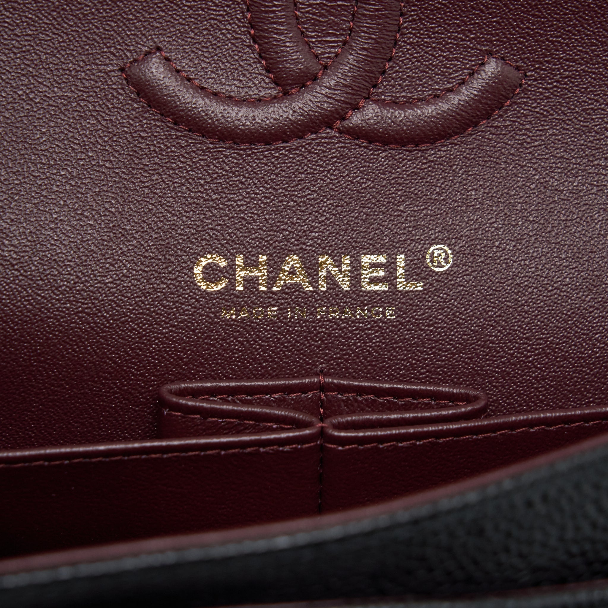 CHANEL SMALL CLASSIC DOUBLE FLAP BAG CAVIAR BLACK LGHW (MICROCHIP)