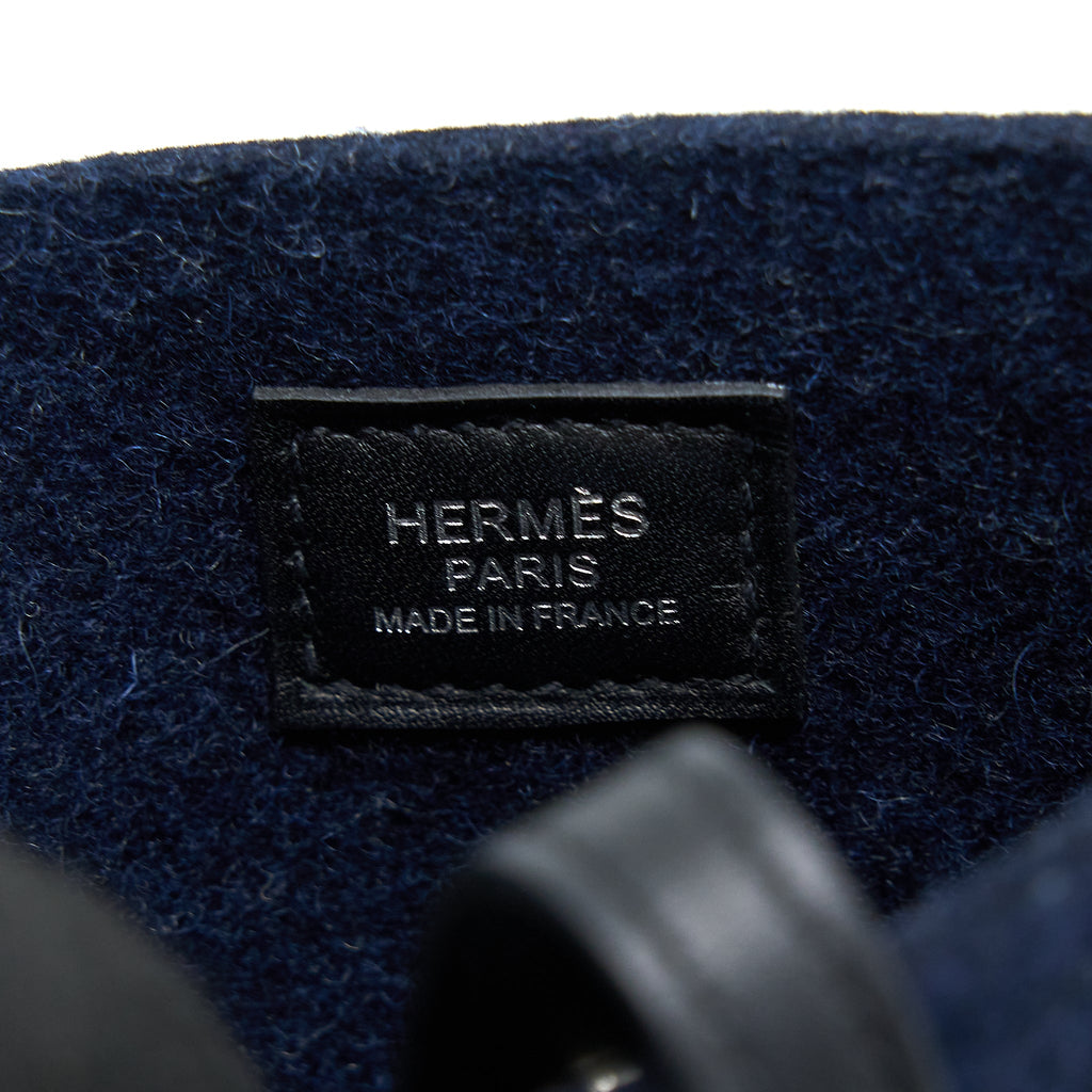 HERMES MINI EVELYNE FEUTRE/SWIFT BLUE NUIT/BLACK SHW