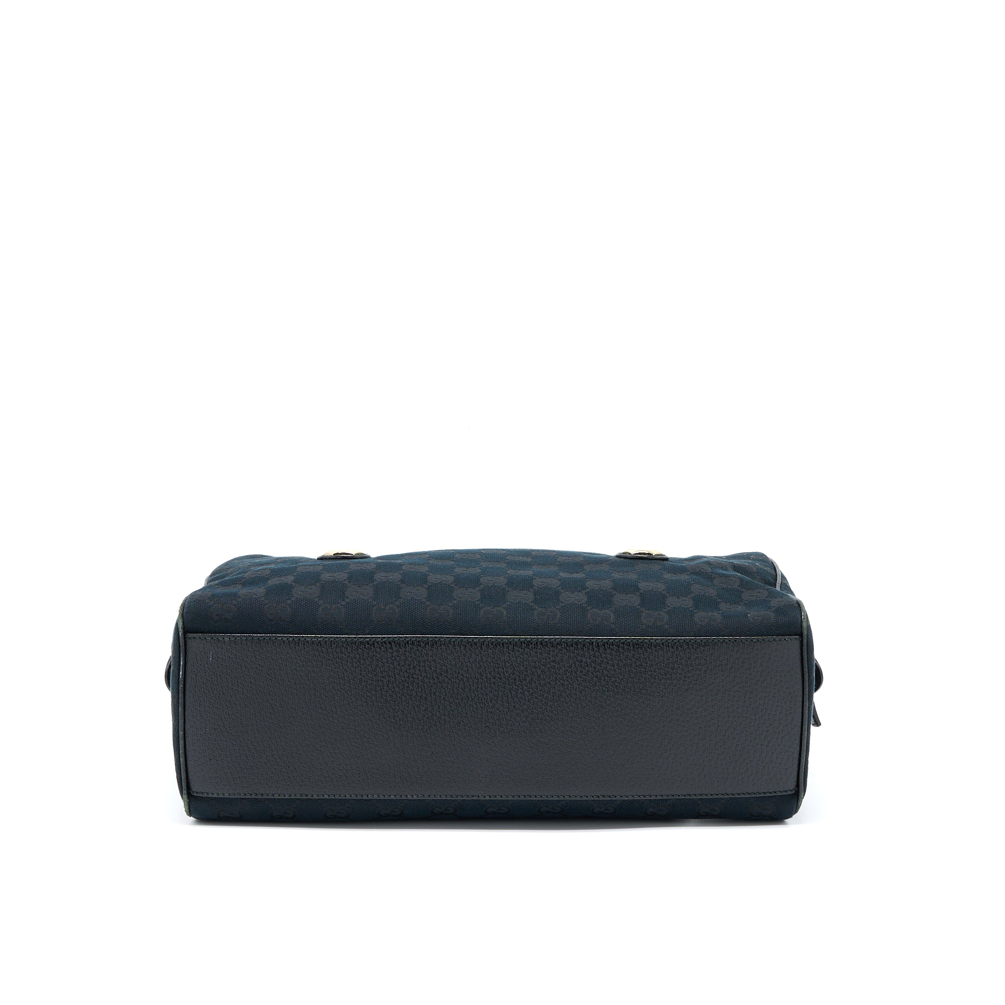 GUCCI BOSTON BAG GG SUPREME FABRIC BLACK SHW