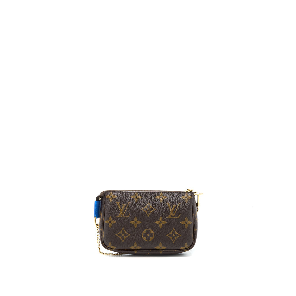 LOUIS VUITTON MINI POCHETTE ACCESSORIES LIMITED EDITION MONOGRAM CANVAS GHW