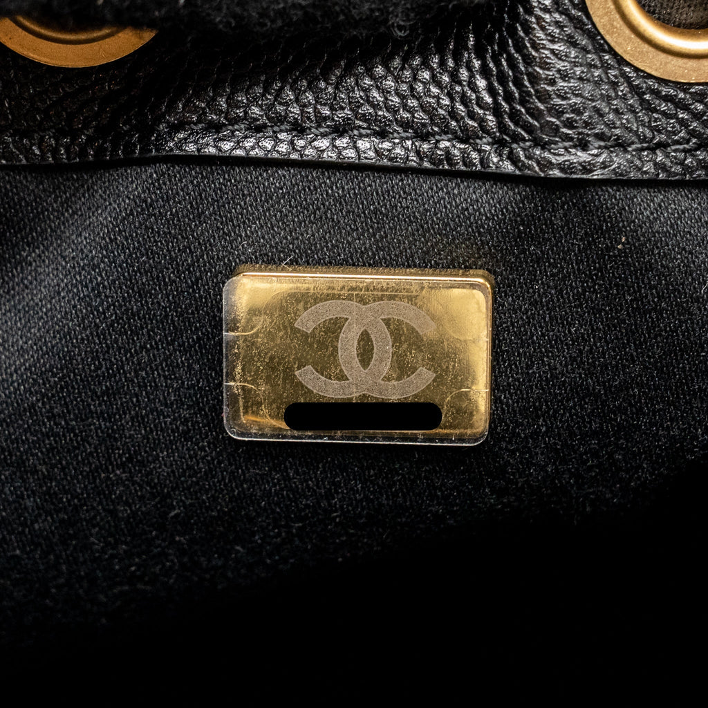 CHANEL MINI 25 BAG CAVIAR BLACK GHW (MICROCHIP)