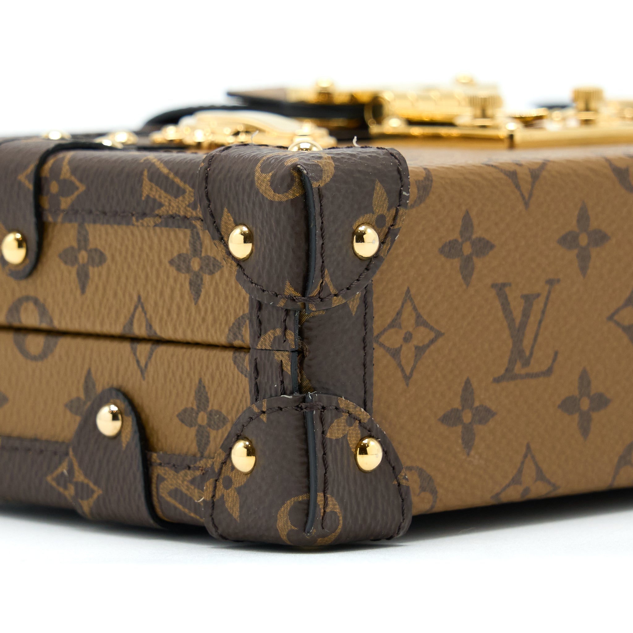 LOUIS VUITTON PETITE MALLE MONOGRAM REVERSE CANVAS GHW
