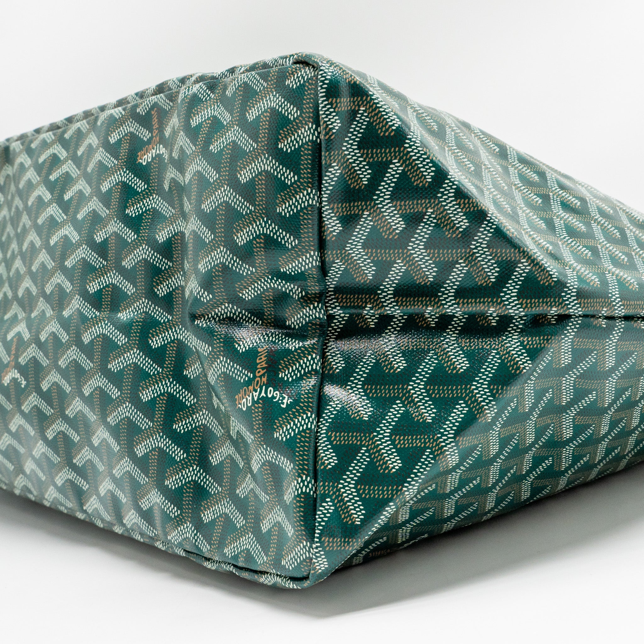 GOYARD SAINT LOUIS GM TOTE GOYARDINE CANVAS GREEN SHW