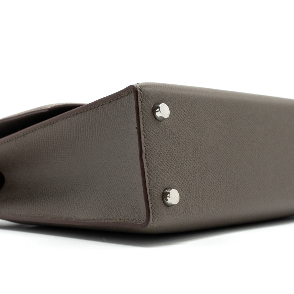 HERMES VERROU 21 EPSOM GRIS ETAIN SHW