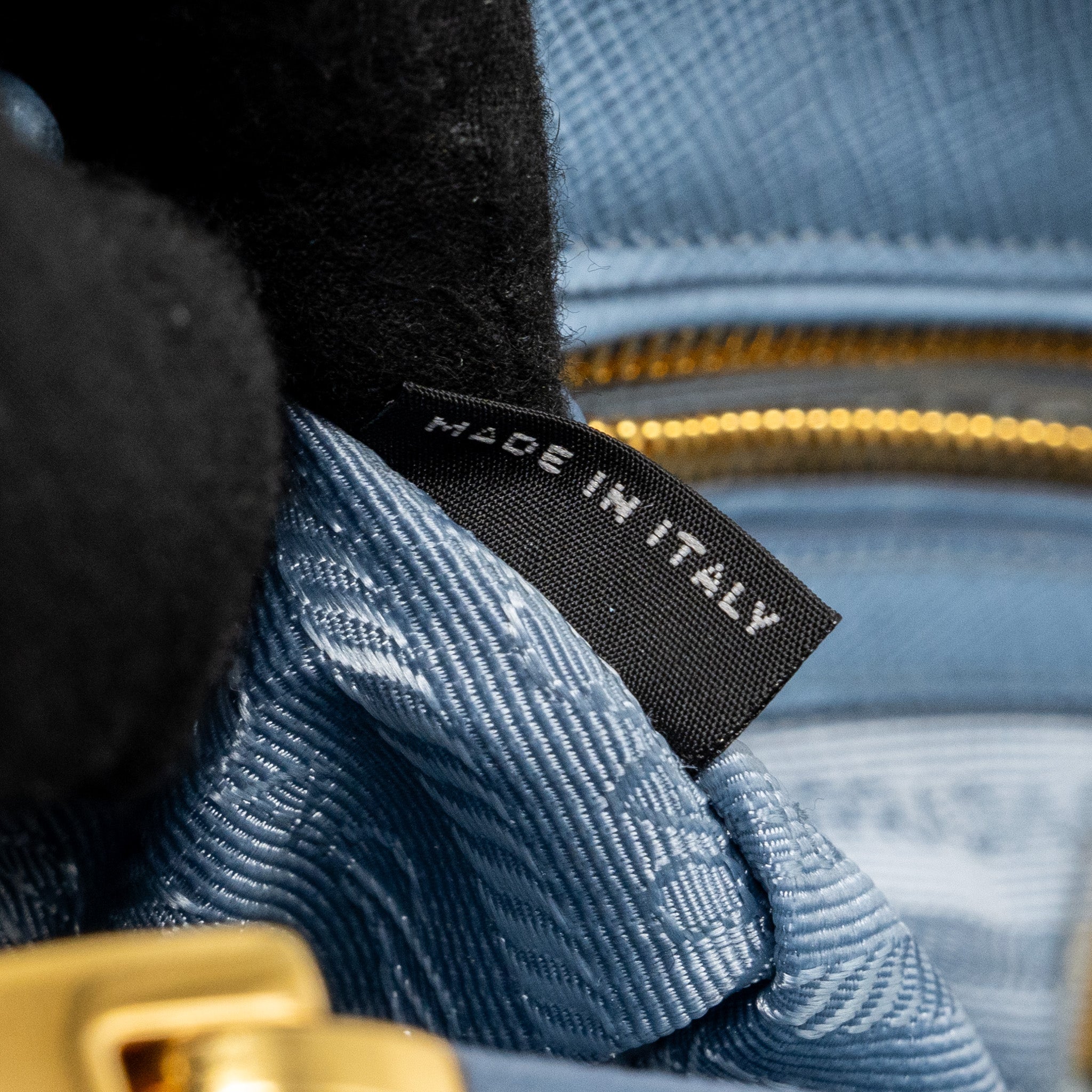 PRADA SMALL SAFFIANO TOTE BAG CALFSKIN LIGHT BLUE GHW