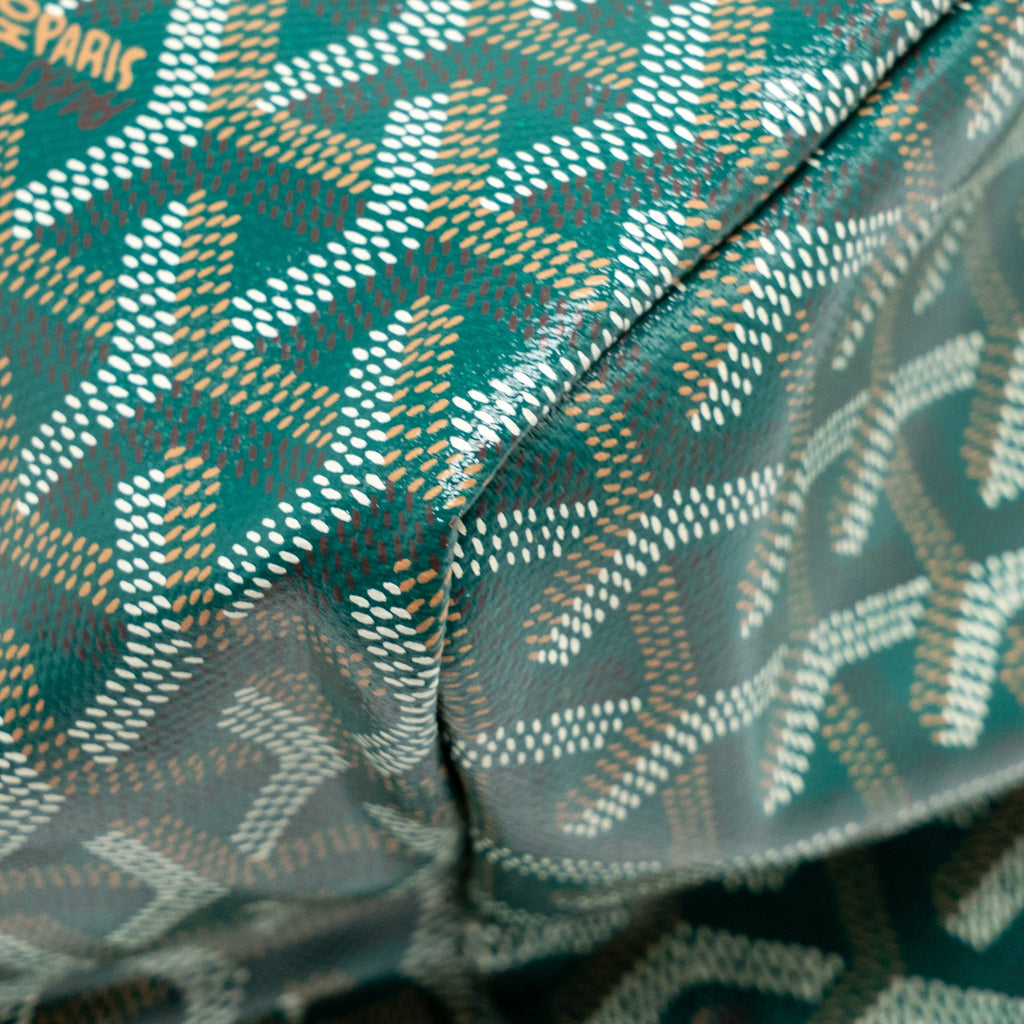 GOYARD SAINT LOUIS GM TOTE GOYARDINE CANVAS GREEN SHW