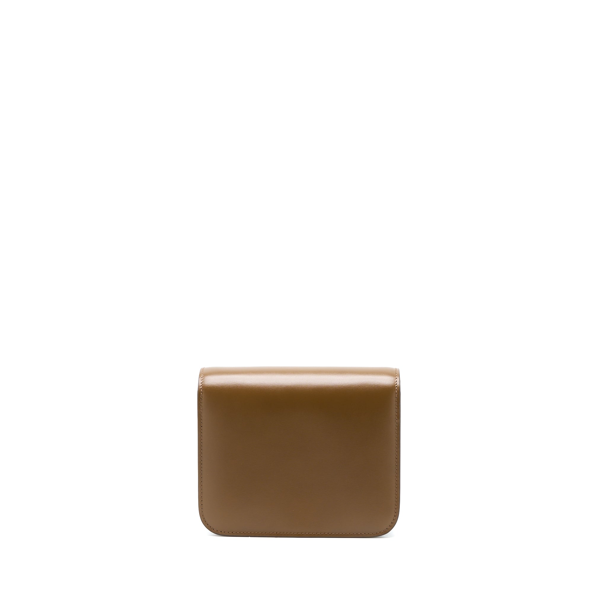 CELINE TEEN CLASSIC BAG IN BOX CALFSKIN CAMEL BRUSHED GHW