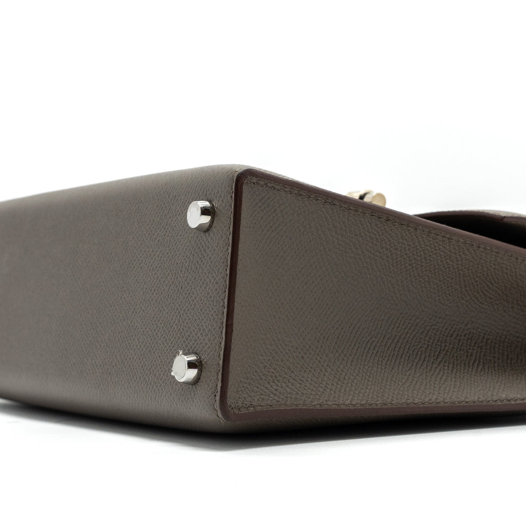 HERMES VERROU 21 EPSOM GRIS ETAIN SHW