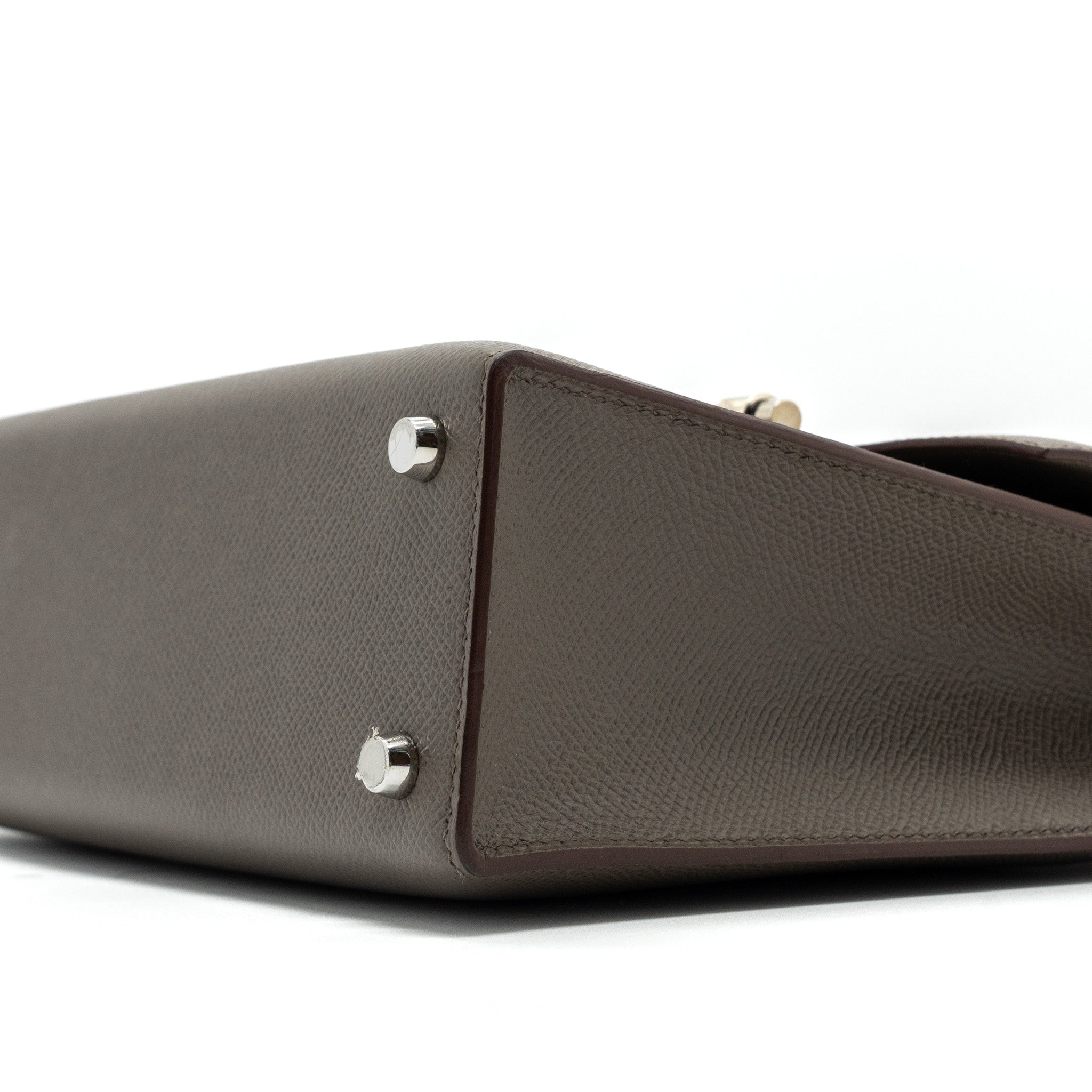 HERMES VERROU 21 EPSOM GRIS ETAIN SHW