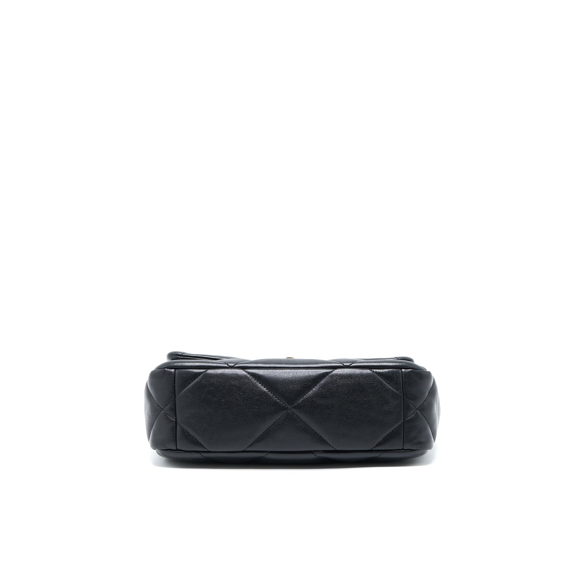 CHANEL SMALL 19 BAG LAMBSKIN BLACK MULTICOLOUR HARDWARE