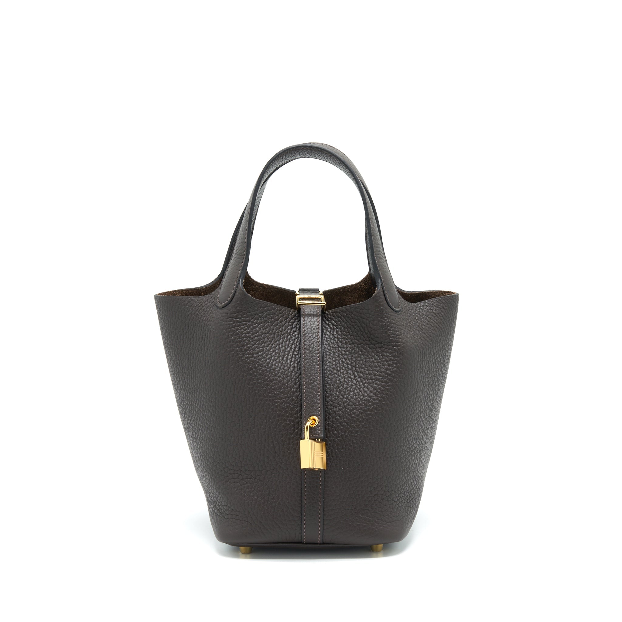 HERMES PICOTIN 18 LOCK BAG EBENE GHW