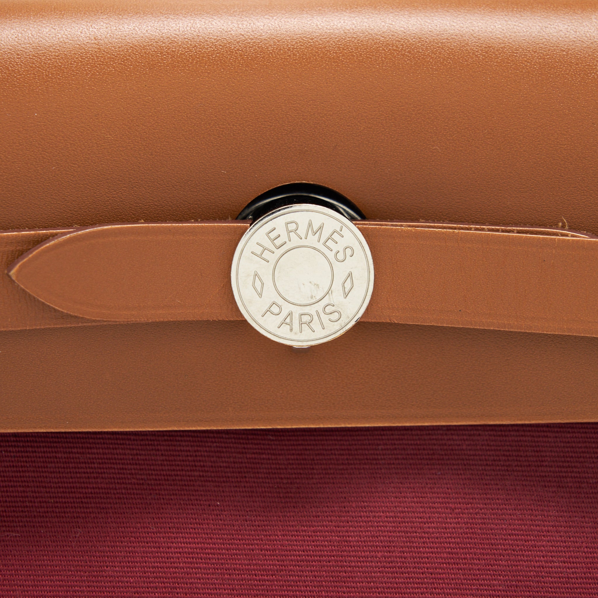 HERMES HERBAG 31 PLUM RED SHW
