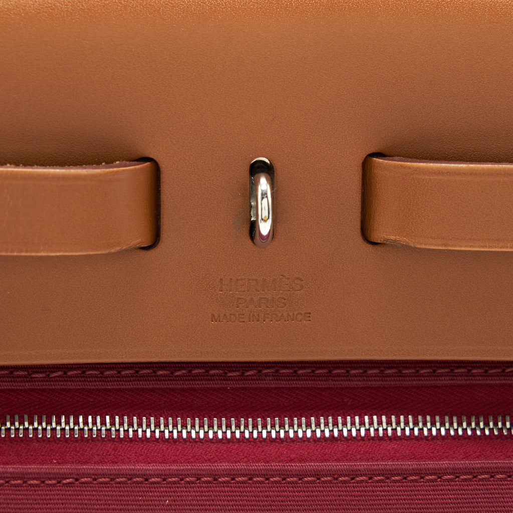 HERMES HERBAG 31 PLUM RED SHW