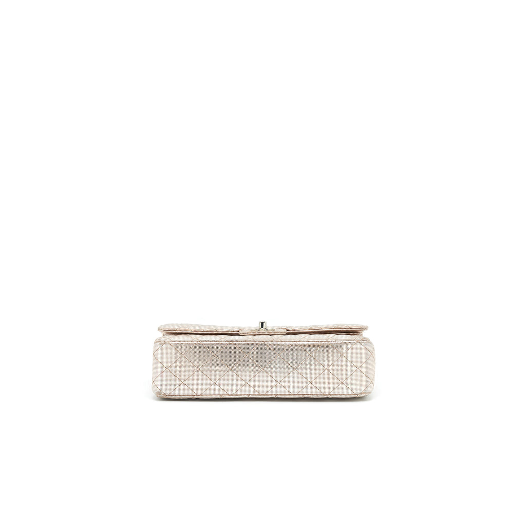CHANEL SEASONAL MEDIUM FLAP BAG IN CHAMPAGNE PINK SHW