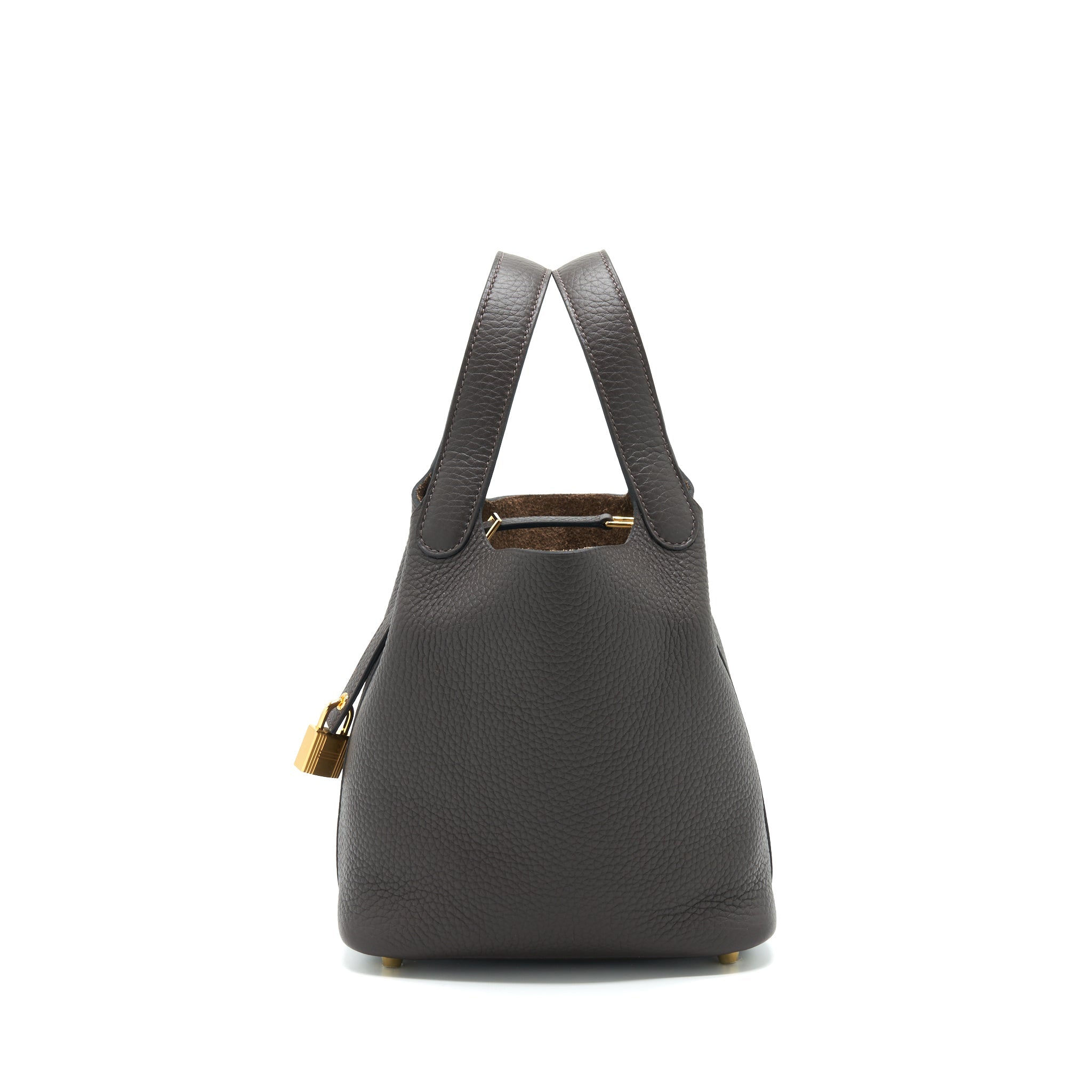 HERMES PICOTIN 18 LOCK BAG EBENE GHW