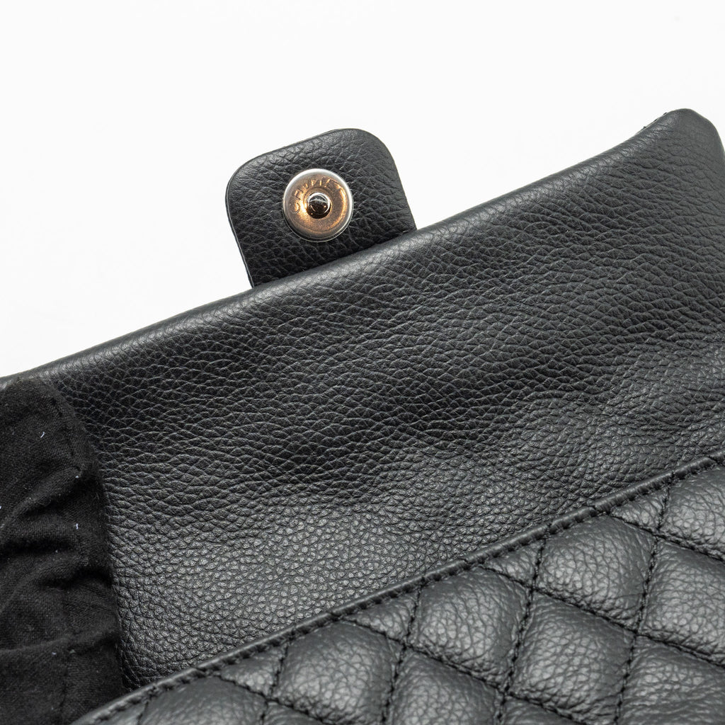 CHANEL 2.55 REISSUE BELT BAG GRAINED CALFSKIN BLACK SHW