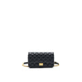 CHANEL 2.55 WAIST BAG IN BLACK GHW