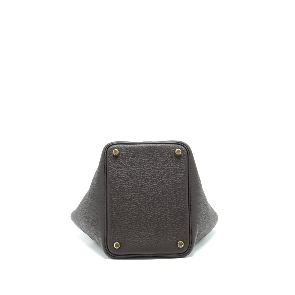 HERMES PICOTIN 18 LOCK BAG EBENE GHW