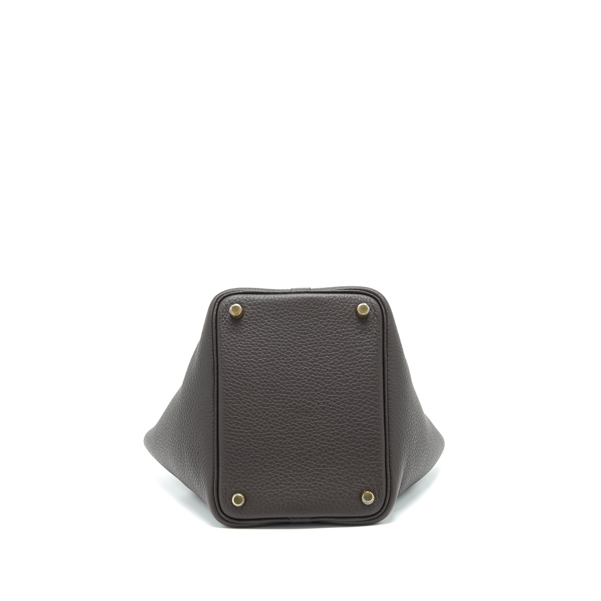 HERMES PICOTIN 18 LOCK BAG EBENE GHW