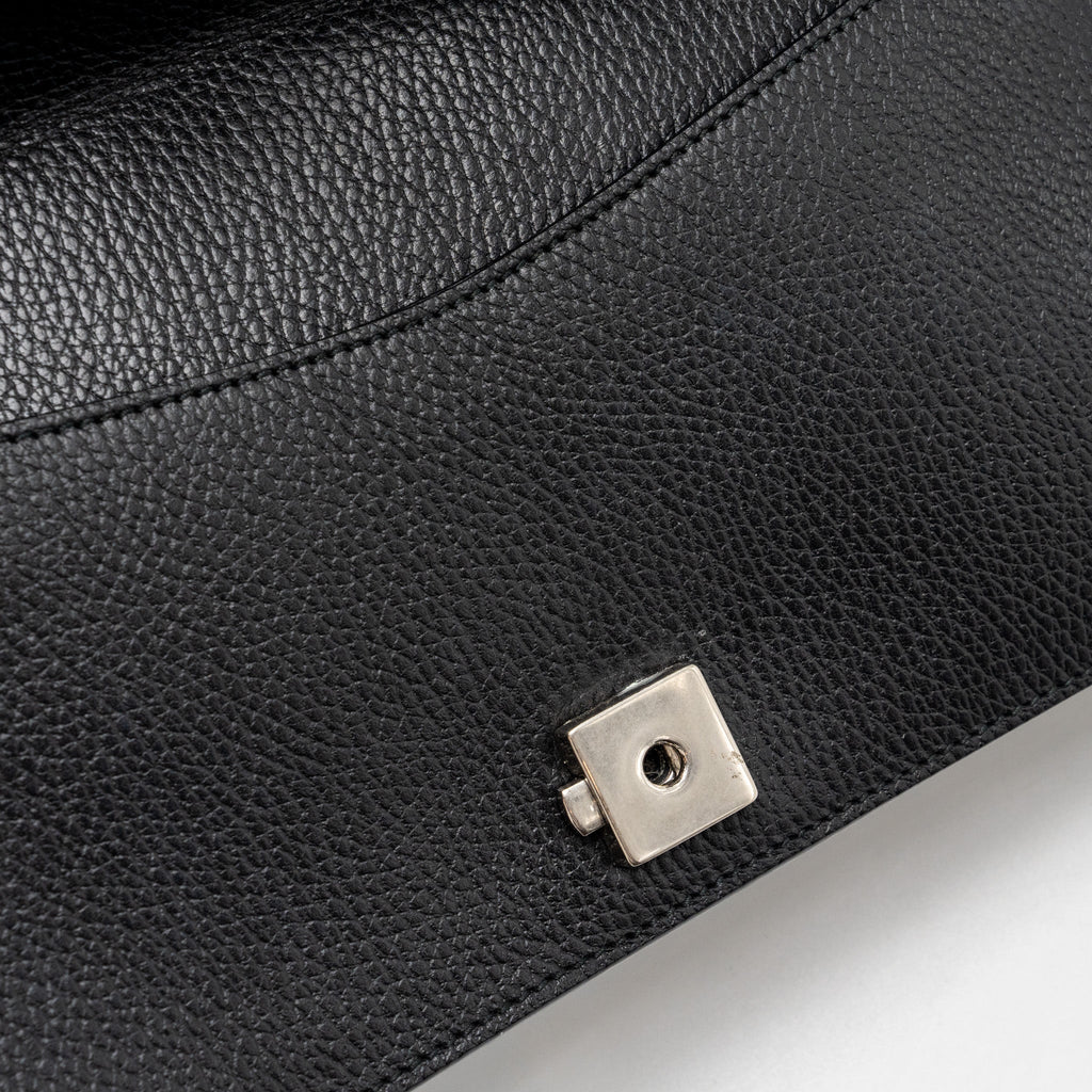 GUCCI DIONYSUS SHOULDER BAG CALFSKIN BLACK RUTHENIUM HARDWARE