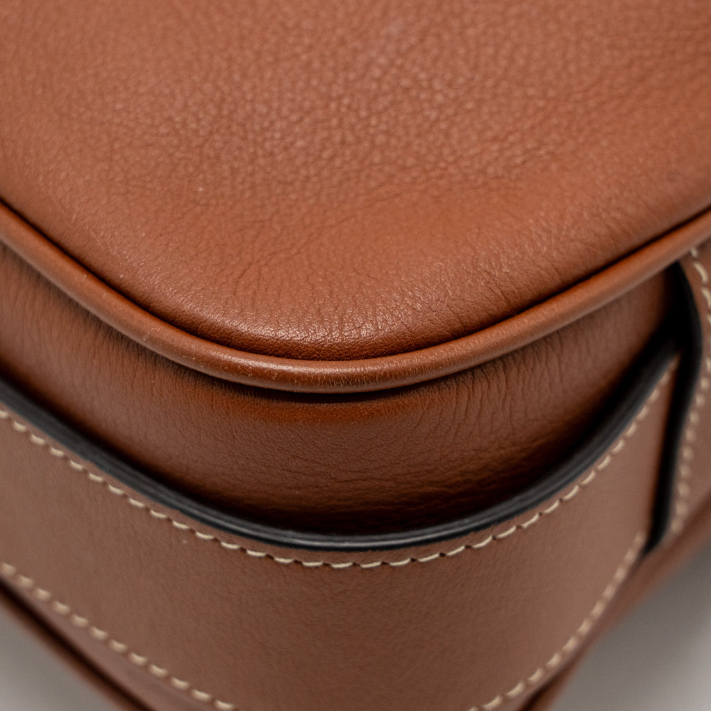 CELINE MEDIUM ROMY SUPPLE CALFSKIN TAN GHW