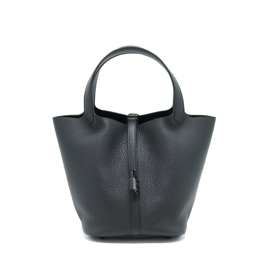 HERMES PICOTIN 22 LOCK BAG SO BLACK