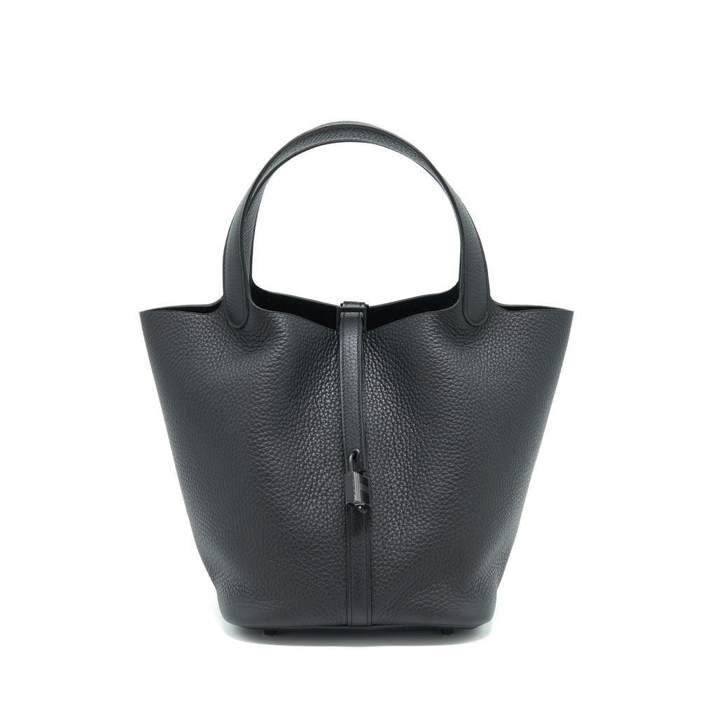HERMES PICOTIN 22 LOCK BAG SO BLACK