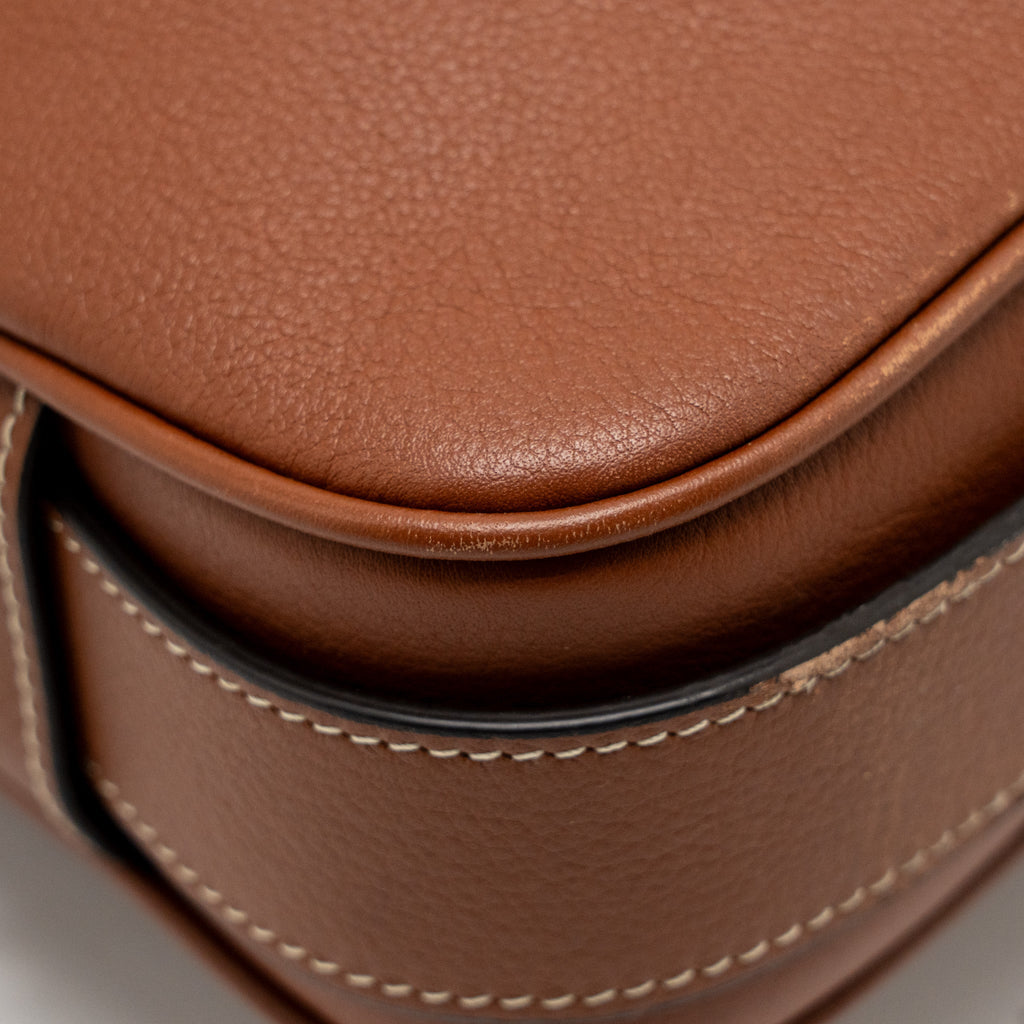 CELINE MEDIUM ROMY SUPPLE CALFSKIN TAN GHW