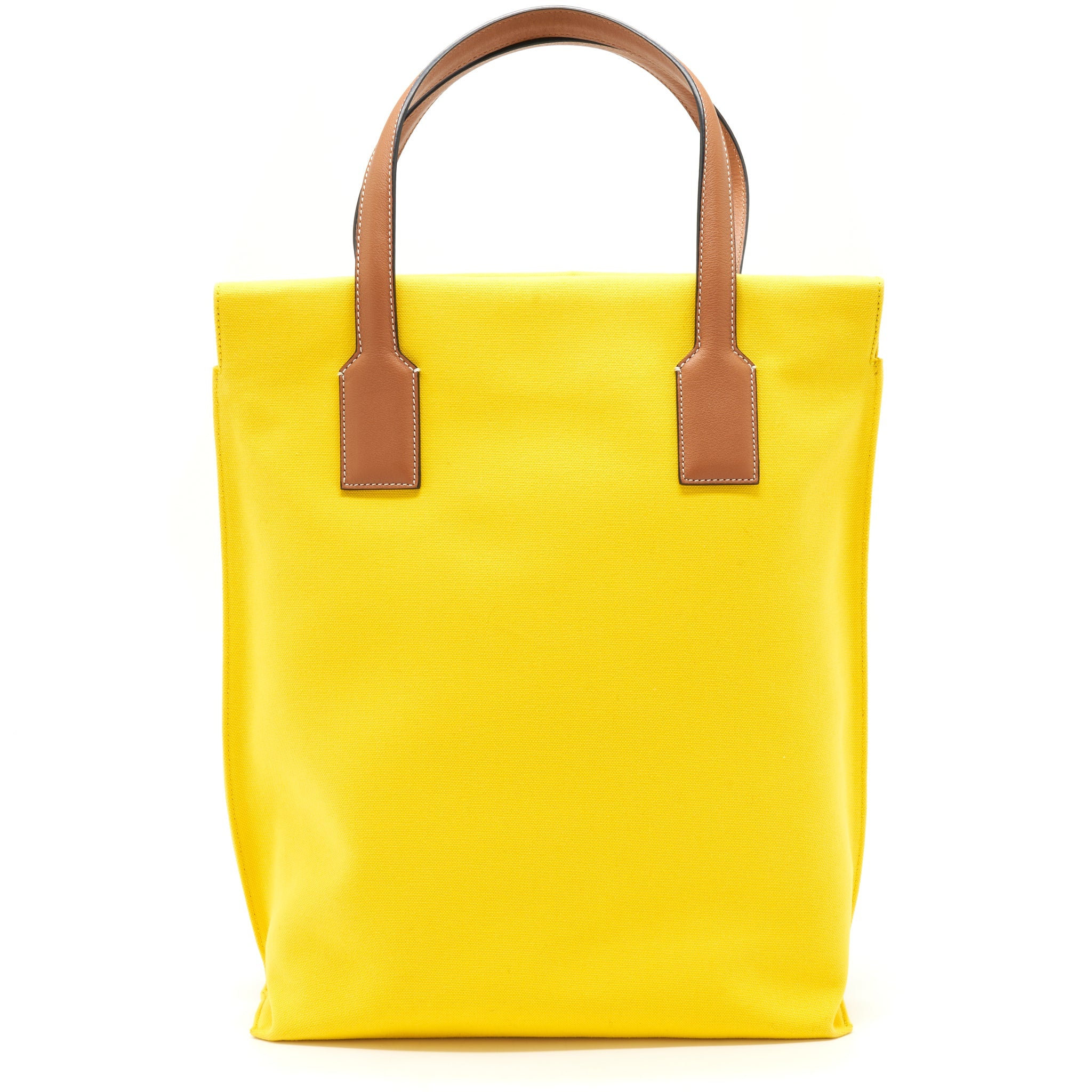 LOEWE TOTE BAG CANVAS YELLOW/GOLD SHW