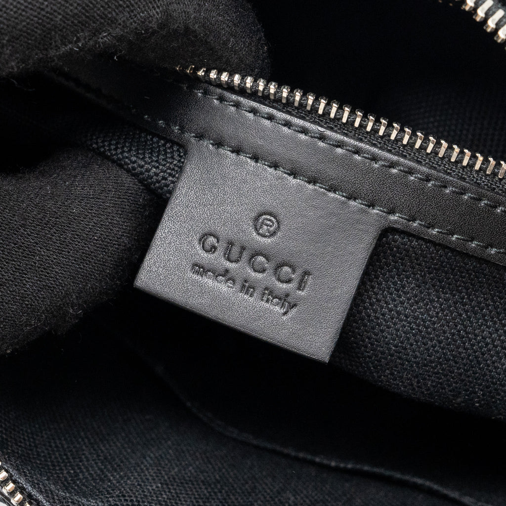 GUCCI CLUTCH GG SUPREME CANVAS BLACK SHW